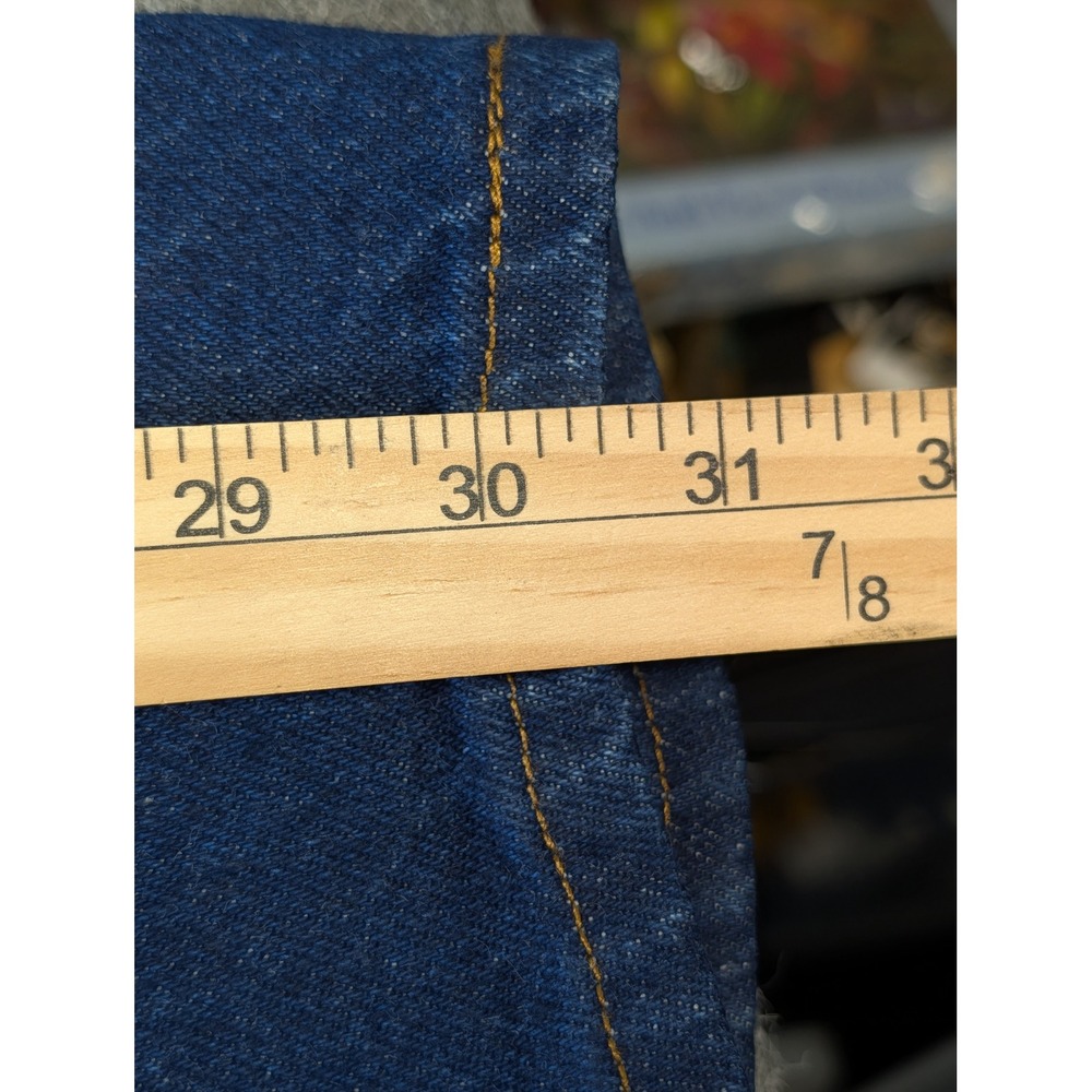 Rustler Mens Regular Fit Denim Jeans Indigo Blue Cotton 87619PW 44x30 Starched - Picture 11 of 11